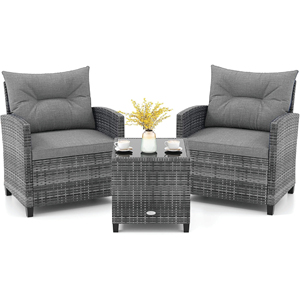 High End Wood and Wicker Furniture Set for Hotel Patio Lounge and Indoor Living Room Use - Product Image 1
