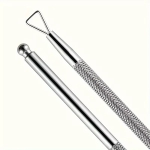 Empujador de Cutículas de Acero Inoxidable, Raspador Triangular de Doble Punta, Pulidor de Uñas de Doble Uso, Removedor de Esmalte en Gel para Manicura, Duradero y Reutilizable - Product Image 3