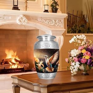 Artisan Crafted Adult Aluminum Funeral Cremation <b>Keepsake</b> Urn <b>Memorial</b> Ash Storage Featuring Premium Elegant Surface - Product Image 6