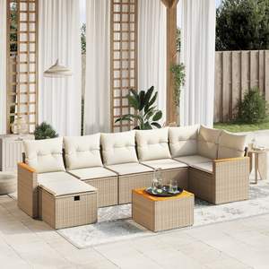 Ensemble de canapés de jardin beige - Product Image 1
