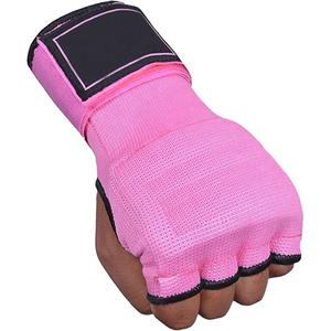 Gants de boxe à main ouverte avec logo personnalisé, doublure intérieure en gel élastique, pour entraînement rapide, avec coutures renforcées et doublure intérieure en gel - Product Image 3