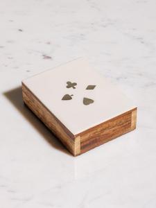 Caja de Almacenamiento de Cartas de Juego de Madera, Diseño Minimalista, Forma Rectangular, Organizador Decorativo para Cartas de Juego, Caja de Regalo - Product Image 4