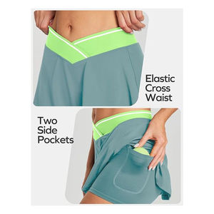 Jupes de sport recyclées de haute qualité pour la course, mini-jupes de sport, robes de golf fluides, jupes de tennis grande taille pour femmes Fortleo - Product Image 2