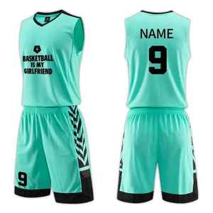 Customized Reversible Basketball Shorts Jerseys Set Premium Quality Men's Sports Uniform Breathable Printed by OEM ODM - Product Image 2