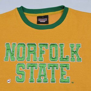 เสื้อสเวตเชิ้ตคอกลม Norfolk State สำหรับผู้ชาย ทรงปกติ สีเหลืองเขียว ผ้าฟลีซ สวมใส่สบายๆ สำหรับฤดูใบไม้ร่วง ผลิตโดย MRI Shirts - Product Image 6