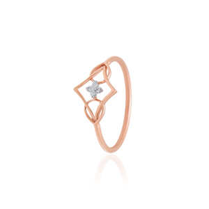 Anillo de diamantes naturales de lujo de 0.03 quilates, corte brillante redondo, color HI, claridad VS SI, oro rosa, joyería fina, anillo de compromiso y boda - Product Image 2