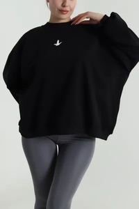 Sweat-shirt décontracté pour femmes grandes tailles, fermeture éclair 1/4, imperméable, écologique, séchage rapide, logo personnalisé, coton, polyester, polaire - Product Image 3