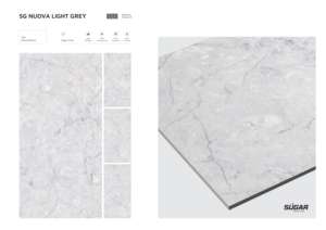 กระเบื้องพอร์ซเลนเคลือบน้ำตาลคุณภาพสูง ขนาดใหญ่ 600x1200 มม. สำหรับห้องนั่งเล่น ห้องน้ำ ห้องครัว และตกแต่งภายในระดับพรีเมียม - Product Image 2