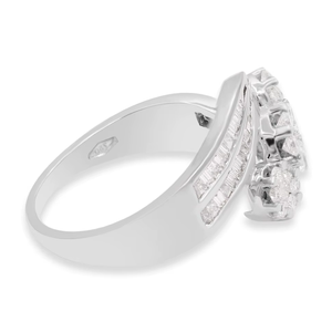 Anillos de Boda Clásicos y Anillos de Fiesta para Mujer, con Diamantes Engastados en Pavé, Certificados por IGI, en Oro Blanco de 18K - Product Image 4