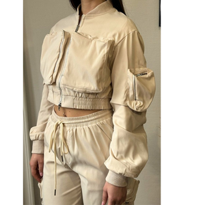 Conjunto Deportivo de Dos Piezas para Mujer, Sudadera con Capucha y Pantalones Jogger, Ropa Deportiva Informal para Invierno, Personalizable, OEM - Product Image 3
