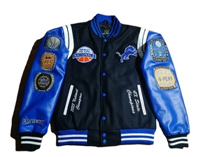 Veste universitaire pour homme manches en cuir véritable et laine mélangée Letterman Boys College jackets WEAR legends boy - Product Image 6