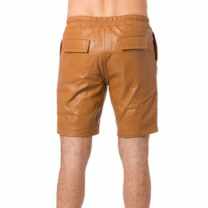Shorts Bermuda en Cuir pour Hommes, Vente en Gros ODM, Tailles Personnalisées, Double Couture, Idéal pour Fêtes et Vacances - Product Image 2