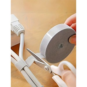 Fascette per Cavi Riutilizzabili e Rimovibili, 3 Metri, Organizzatore Multifunzione per Cavi, Nastro per Gestione Cavi Dati - Product Image 1