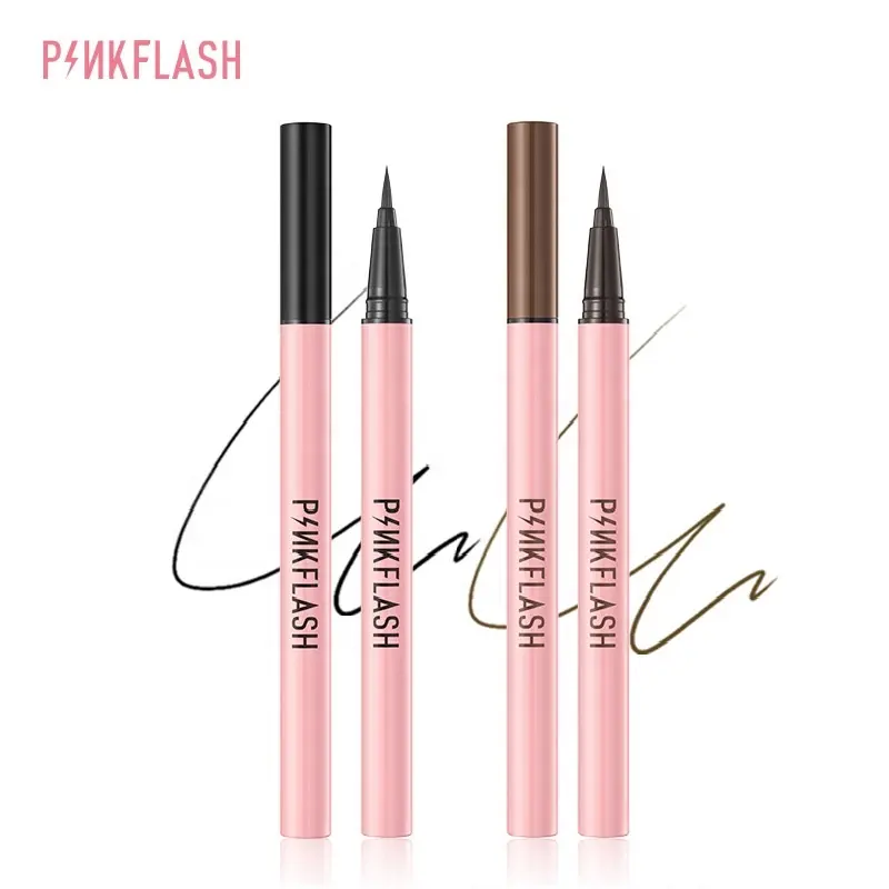 PINKFLASH PF-E01 en iyi eyeliners pürüzsüz su geçirmez mat sıvı göz kalemi siyah göz kalemi kalem