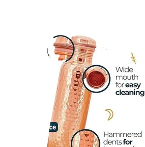 Shaker à cocktails en cuivre, finition martelée, outil professionnel pour barman, pour bar, hôtel, restaurant - Product Image 1