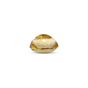 Natural Citrine Gemstone 23.3 Carats 12mm Certified Yellow Stone for Jewelry Making - Product Image 3