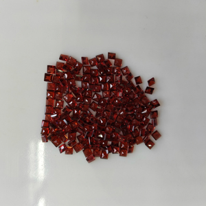 โกเมนสีแดงธรรมชาติ 3.5 มม. ทรงสี่เหลี่ยมเจียระไนแบบสเต็ปคัท คุณภาพดีที่สุด พลอยเม็ดเดี่ยวสำหรับทำเครื่องประดับ - Product Image 2