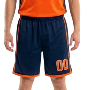 Ensemble d'uniformes de basket-ball classiques pour adultes, maillot sans manches à col en V, short décontracté avec bordure latérale, nom et numéro du joueur, 100% coton - Product Image 6