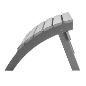 Adirondack gris HDPE plegable Patio reposapiés otomano 21.5L X 18,9 W X 14,8 H pulgadas Patio muebles - Product Image 1
