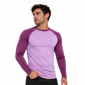 Rashguard pour hommes de haute qualité, respirant, à séchage rapide, manches longues, haute performance, en spandex/polyester, pour le surf et le grappling - Product Image 1