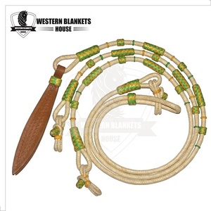 Rênes d'équitation confortables, fabriquées à la main, personnalisées, en cuir brut naturel, avec harnais DD, pour chevaux de sport, directement de l'usine. - Product Image 6
