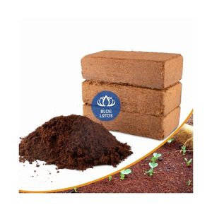 Blocs de fibre de coco naturelle 5 kg, best-sellers pour le jardinage, 100 % fibre de coco biologique, pure, propre, sûre, haute expansion, pour rempotage - Product Image 1