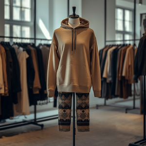 Conjunto de Sudadera con Capucha y Pantalones Deportivos de Algodón y Felpa, Traje Deportivo Informal, OEM - Product Image 1