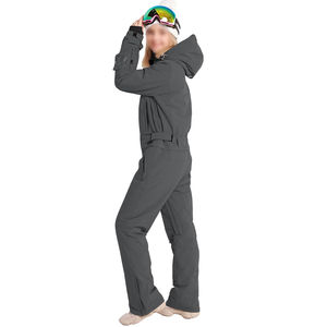 Combinaison de ski pour femme sur mesure, grande taille, coupe-vent, imperméable, combinaison de snowboard, vêtements de sport avec impression sérigraphique - Product Image 4