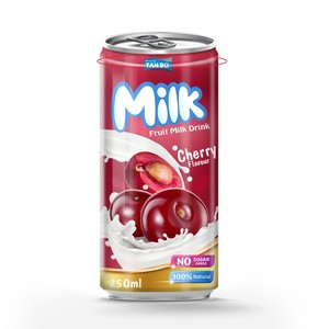Canned Juice Milk 250ml Strawberry Banana Pineapple Cherry Apple OEM Dairy Free <b>Beverage</b> Manufacturer - Product Image 5