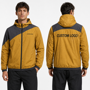 <b>Packable</b> Mens Windbreaker <b>Jacket</b> Custom Wholesale Colorblock Ripstop Ventilated Weatherproof Athletic Urban Daily Corporate Club - Product Image 6