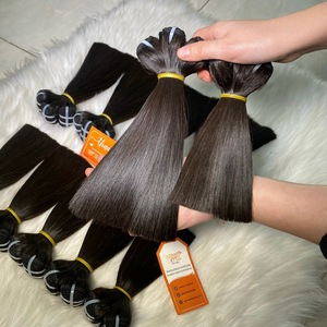 Extensiones de Cabello Humano Virgen Vietnamita 100% Natural, Grado 12A, Liso Extremo, Cabello Crudo Sin Procesar de Alta Calidad - Product Image 6