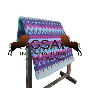 Almohadilla de Silla de Montar Occidental de Lujo 100% Lana, 34x36, Tejida a Mano, para Montar a Caballo y Competición, al Mejor Precio al por Mayor - Product Image 3