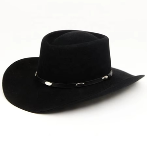 Best Selling Polyester <b>Cowboy</b> <b>Hat</b> Pull on Closure <b>Black</b> Vintage Style Adjustable Unisex Travel Casual Outdoor - Product Image 1