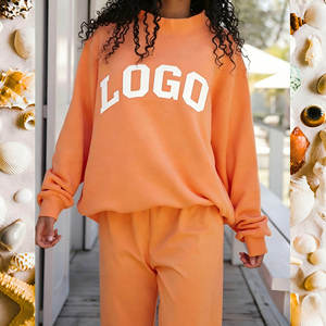 Sweat-shirt personnalisé décontracté à col montant style universitaire avec bordure contrastante, pull d'hiver - Product Image 2