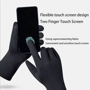 Gants de moto et de cyclisme unisexes d'hiver 2026 avec logo personnalisé, protection intégrale des paumes, doigts complets et compatibles écran tactile, vente en gros - Product Image 3