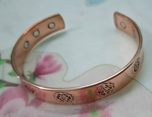 Handmade <b>Copper</b> Magnetic Bracelet Adjustable Cuff <b>Bangle</b> Charm Bracelet Fashion Jewelry for Men Women - Product Image 3