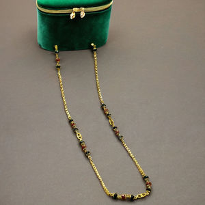 Cadena de cuentas chapada en oro de 14K, 18K, 24K al por mayor, collares de moda, cadena estilo cuentas, diseño clásico de cadena de cuentas. - Product Image 5