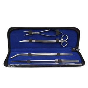 Kit d'outils d'aquariophilie manuel en acier inoxydable avec logo OEM personnalisé, très demandé / Aménagement d'aquarium, 5 pièces réutilisables par Dentavex - Product Image 1