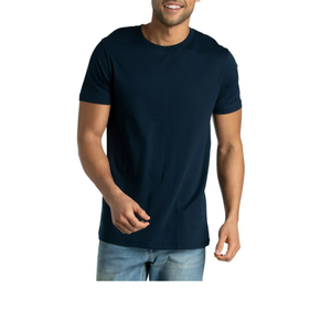 Camiseta de Hombre de Poliéster y Algodón de Alta Calidad, Actualización 2024, Talla Grande, Estilo Urbano, Holgada, Estampada, Informal, de Manga Corta, Diseño Liso - Product Image 1