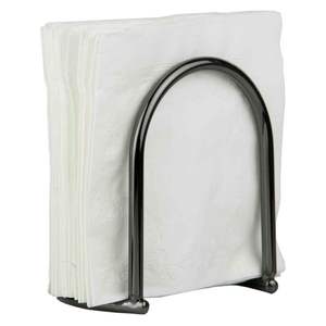 Porte-mouchoirs en métal forgé antique fait main, distributeur de serviettes en papier sur pied pour comptoirs de cuisine - Product Image 2