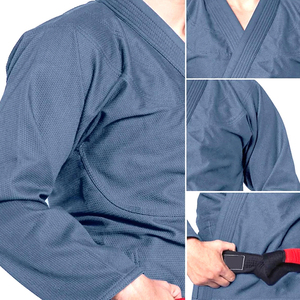 ชุดยิวยิตสู BJJ คิโมโน โพลีเอสเตอร์/คอตตอน ยืดหยุ่น ระบายอากาศได้ดี น้ำหนักเบา 240 กรัม กันยับ แห้งเร็ว มีโลโก้ด้านหน้า เหมาะสำหรับฝึกซ้อมและการแข่งขัน - Product Image 5