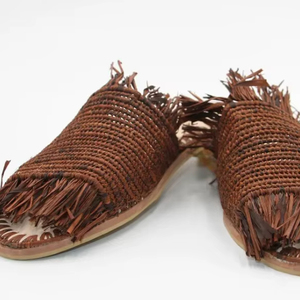 Handmade Raffia Sandals, Beach Summer <b>Shoes</b> - Product Image 1