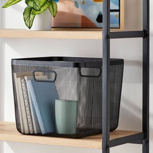 Cestini in Rete Metallica Nera, Pratici Contenitori in Metallo - Product Image 6