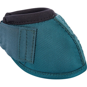 Protège-jambes en néoprène bleu sarcelle pour chevaux avec semelle antidérapante hexagonale et fermeture auto-agrippante - Product Image 3