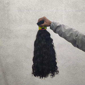 ผมต่อแบบหยิกธรรมชาติจากอินเดียใต้และพม่า ไม่ผ่านการแปรรูป เกรดเวอร์จิ้น หนังกำพร้าผมเรียงตัว ไม่พันกัน - Product Image 1