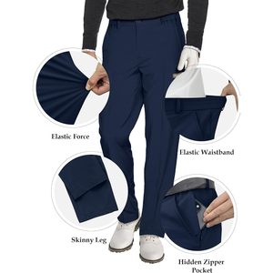 2025 hommes Slim Fit Stretch robe pantalon décontracté costume d'affaires avec taille extensible pour vêtements de golf - Product Image 2