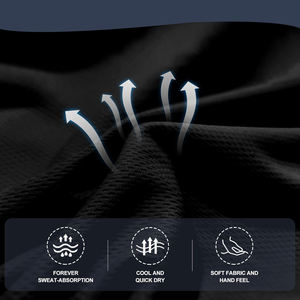 เสื้อทำงานแขนสั้นสีดำสะท้อนแสงพร้อมกระเป๋าด้านหน้าที่ใช้งานได้จริงและแถบสะท้อนแสงแบบกว้างเพื่อการมองเห็นสูงสุด - Product Image 6