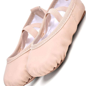 Chaussons de ballet en cuir PU souple, chaussures de danse pour filles, femmes, adultes et enfants, fabriqués au Pakistan, professionnels. - Product Image 5