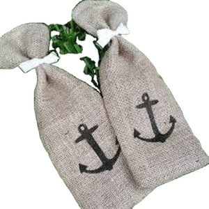 Acheter en gros Jute vin cordon sac toile de jute Jute cadeau sac bouteille de vin écologique Jute vin sac - Product Image 1