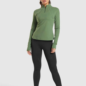 Chaquetas de Yoga para Mujer con Logotipo Personalizado de Fábrica, Cortavientos Deportivo para Gimnasio y Actividades al Aire Libre, Transpirable, de Secado Rápido, Spandex/Nylon, Colores Personalizados - Product Image 3